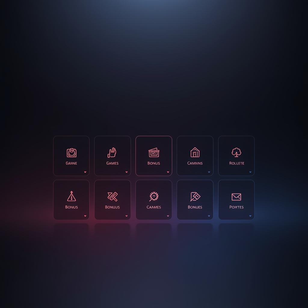 Навигация, меню и карточки игр